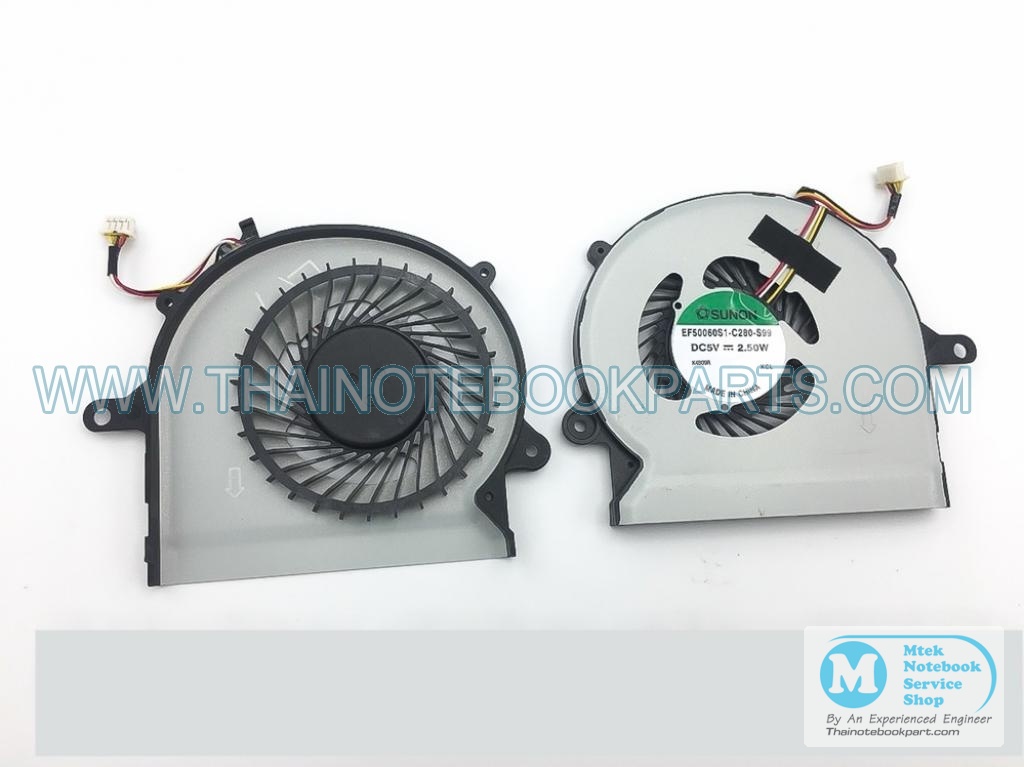 MT02962 พัดลมระบายความร้อนโน๊ตบุ๊ค ACER Aspire R3 R3-471 R3-471T R3-471TG R3-431T EF50060S1 Cooling Fan (สินค้าใหม่) (B) 1