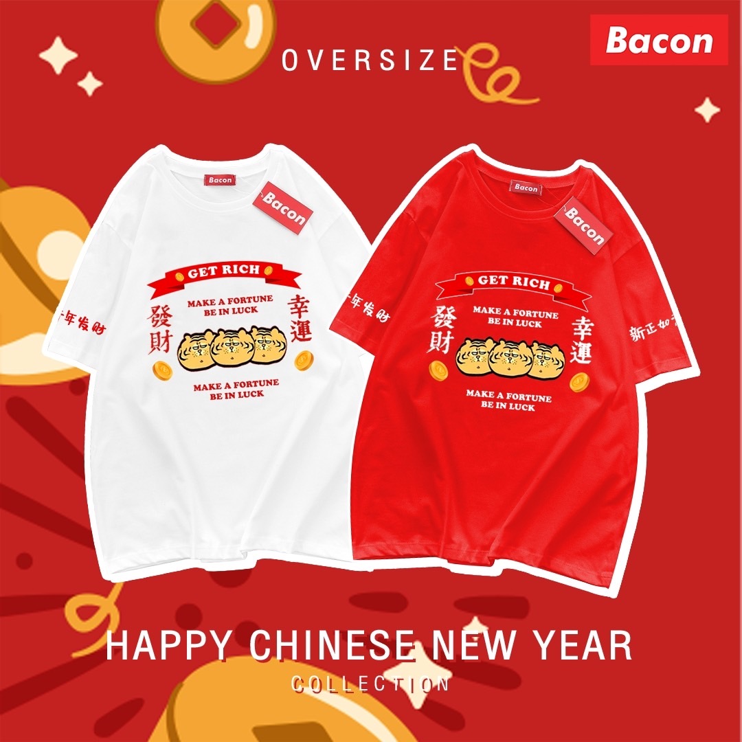 เสื้อตรุษจีน ครอป ฟรีไซส์ โอเวอร์ไซส์