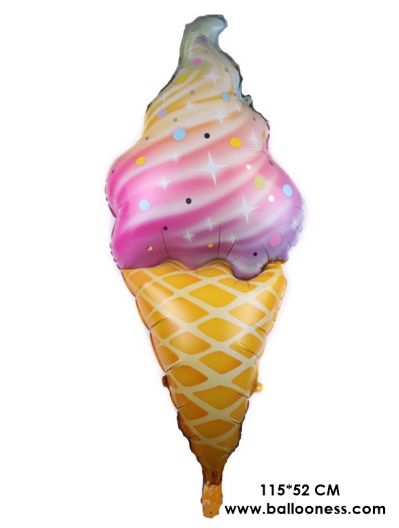 ลูกโป่งฟอยล์ไอติม /Ice cream Foil Balloon Size 115*52 CM