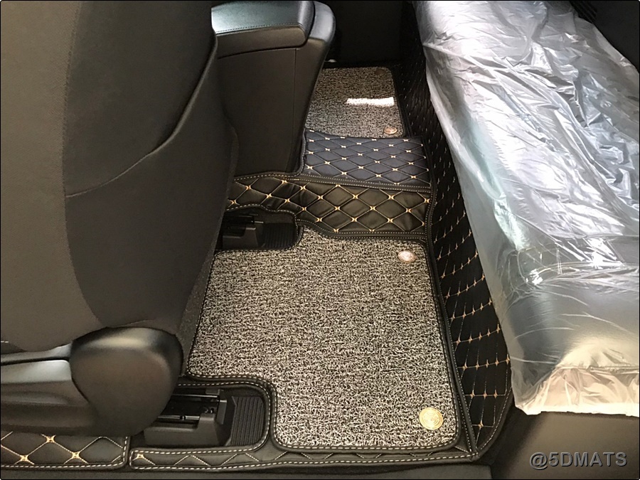 พรมปูพื้นรถยนต์ 7D QX +เสริมใยดักฝุ่น สำหรับรถ SUV 5ที่นั่ง ตรงรุ่นรถ เต็มคัน