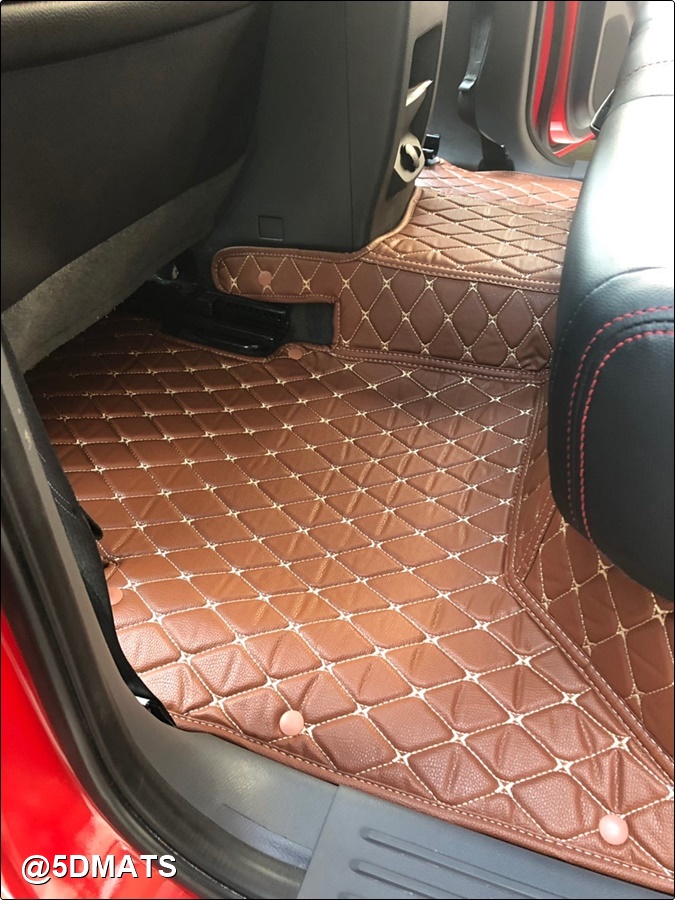 พรมปูพื้นรถยนต์ 6D MAZDA BT-50 PRO 4ประตู (2012-19) พรมหนัง6D เกรดA 12มิล เต็มคัน 3ชิ้น