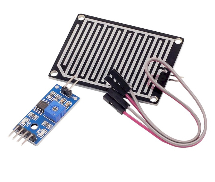เซนเซอร์วัดน้ำฝน Raindrops Sensor Module พร้อมสายไฟ