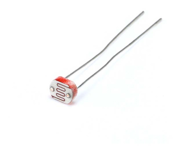 ตัวต้านทานปรับค่าได้ตามแสง light dependent resistor หรือ LDR ขนาด 5 มม.จำนวน 5 ตัว