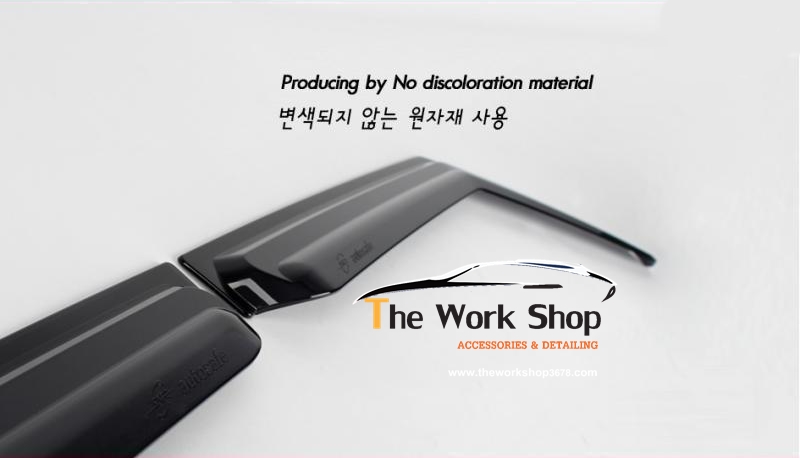 Smoke Door Visor for Veloster ( กันสาดสีดำ )