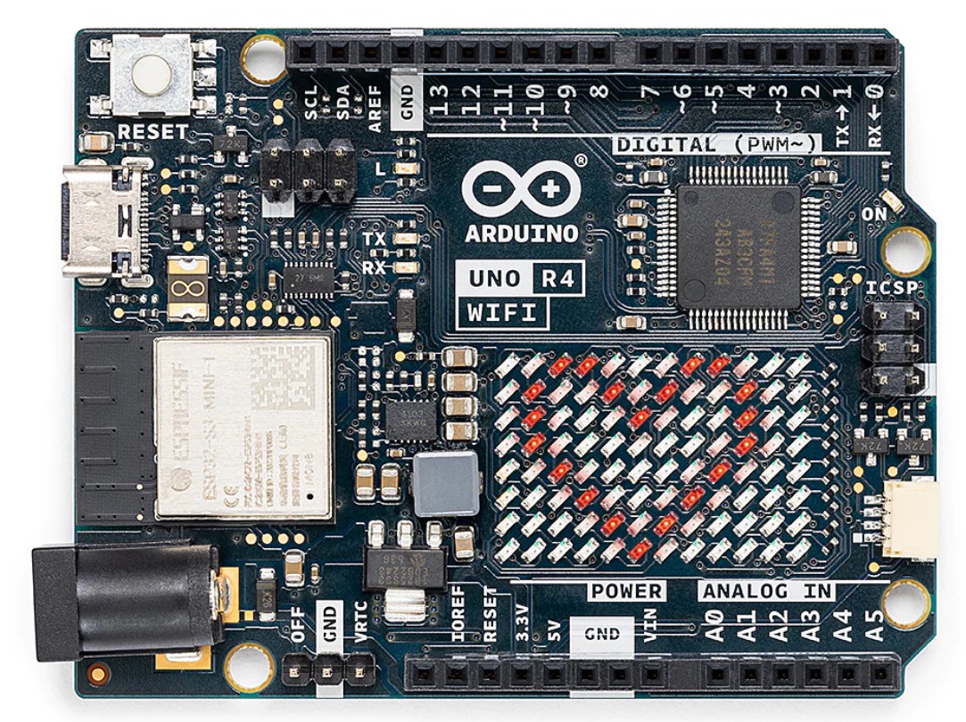 Official Arduino UNO R4 WiFi Board บอร์ดไมโครคอนโทรลเลอร์ UNO R4 WiFi บอร์ดแท้จากอิตาลี R4 WiFi Official