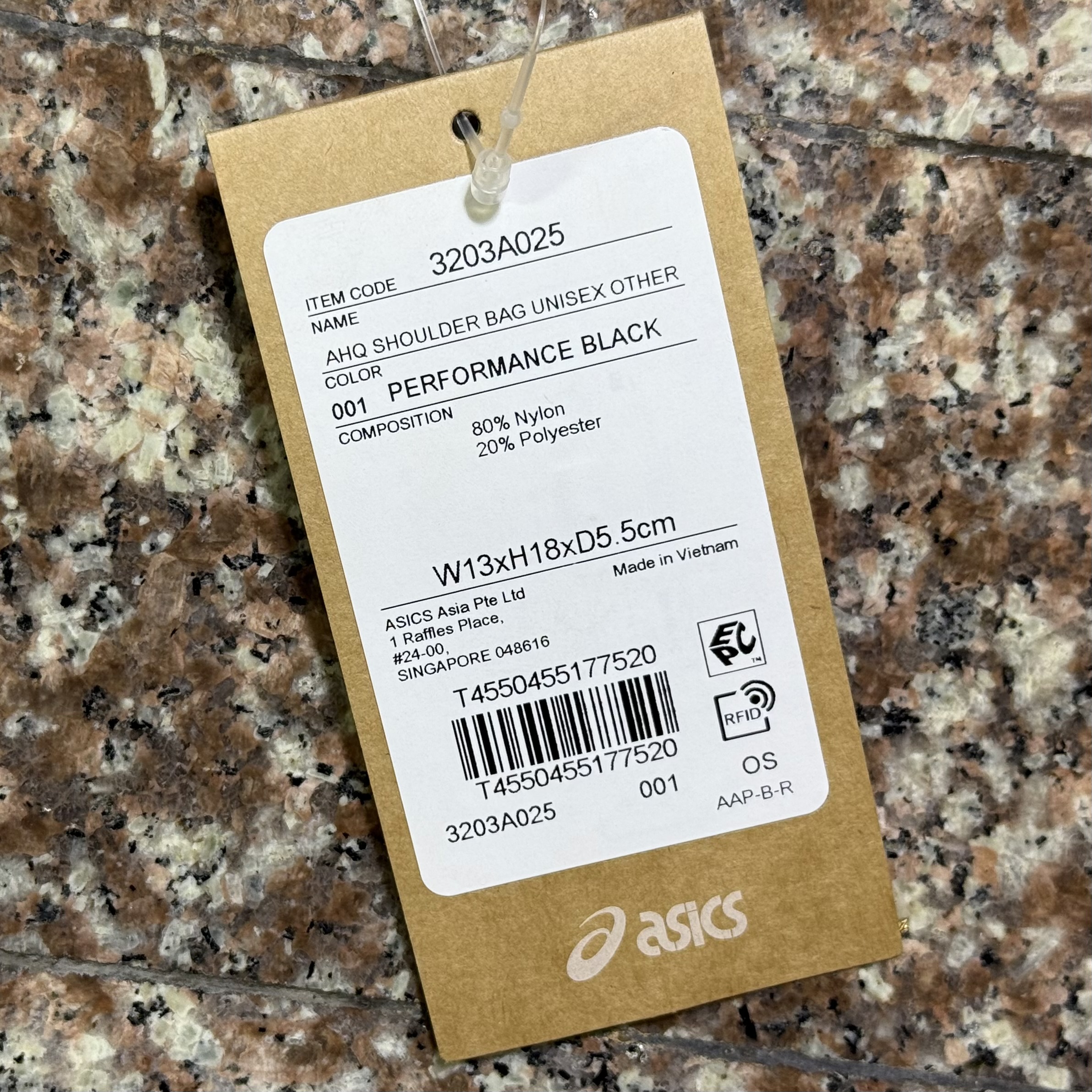 กระเป๋า ASICS TIGER Shoulder Bag ‘TripleBlack’