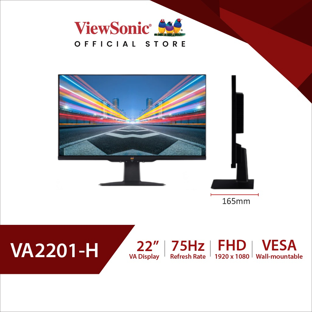(* มือ 1 ) ViewSonic VA2201-H Monitor /22"/ FHD / 75Hz