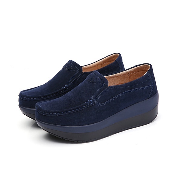 แฟชั่นผู้หญิงขนาดใหญ่ Rocker Sole แบบทางการสวมใส่ง่ายรองเท้าส้นสูง - INTL