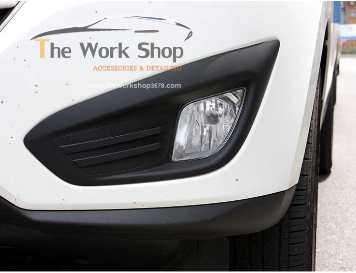 Black Fog Lamp Cover for Tucson - V.1 ( ครอบไฟตัดหมอก สีดำ )