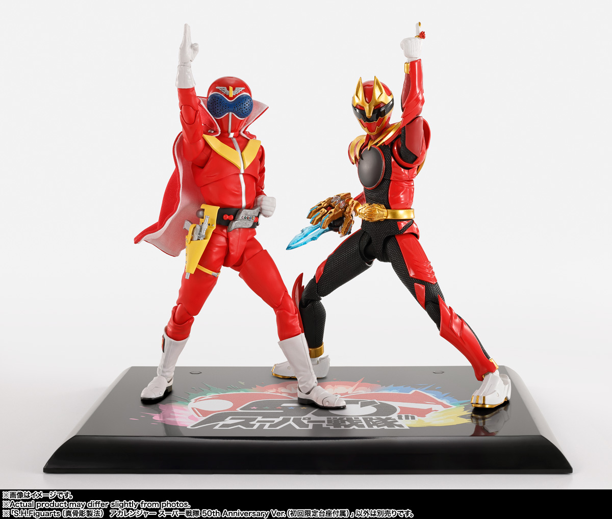 S.H.Figuarts (SHINKOCCHOU SEIHOU) AKARENGER Super Sentai 50th Anniversary Ver. (First press limited pedestal included)
