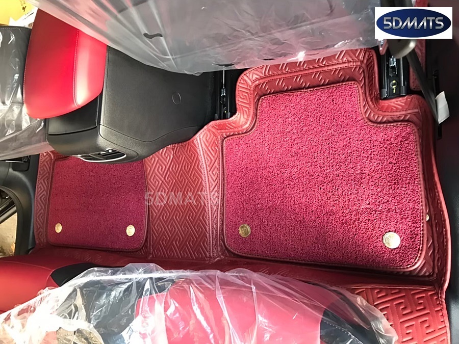พรมปูพื้นรถยนต์MG HS พรม5D VIP ลายFERMES แผ่นปูท้าย +ปิดเบาะ +ปิดซุ้มล้อ8ชิ้น+( เสริมใยดักฝุ่น 4ชิ้น)