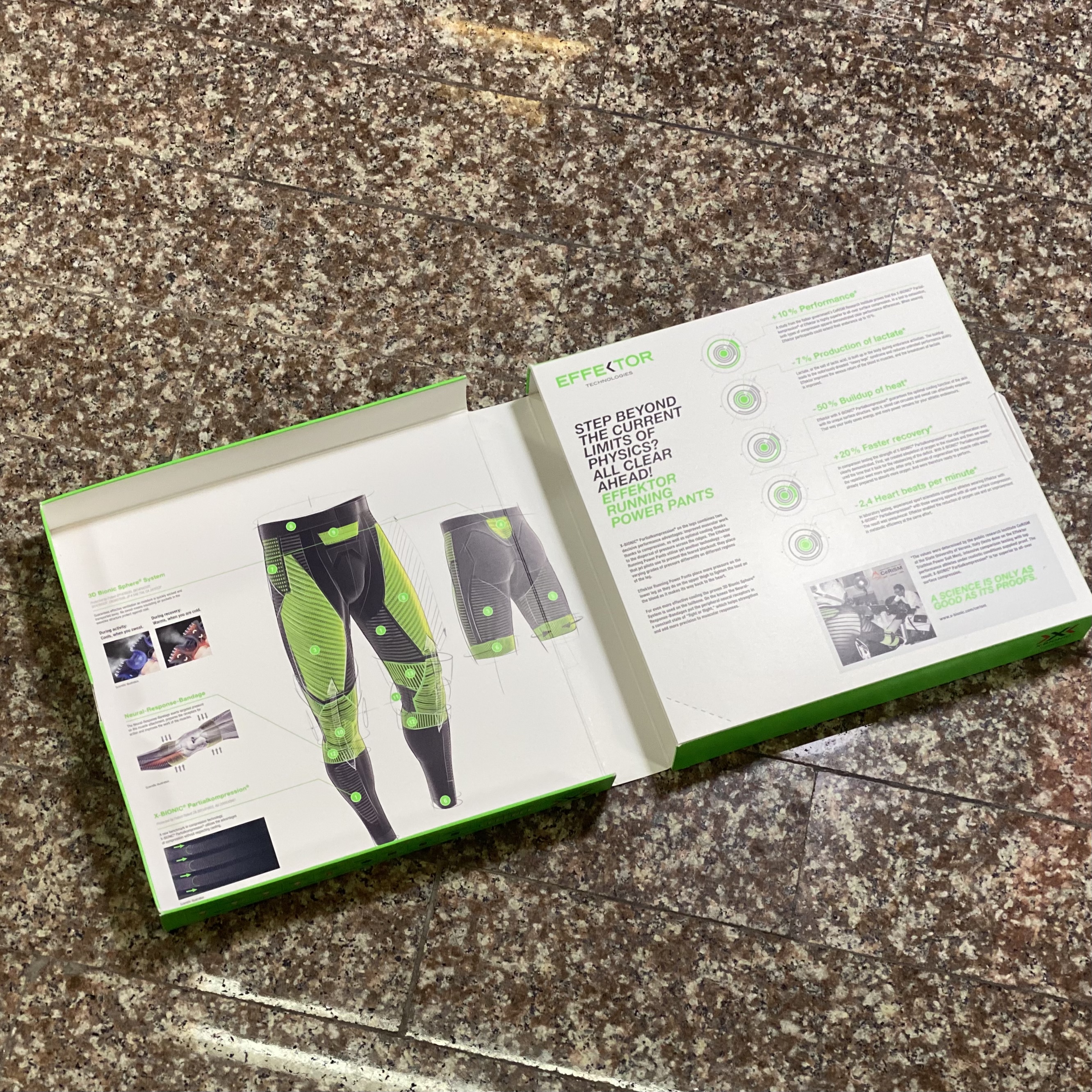 กางเกงวิ่ง X-Bionic Effektor Running Tights (XL)