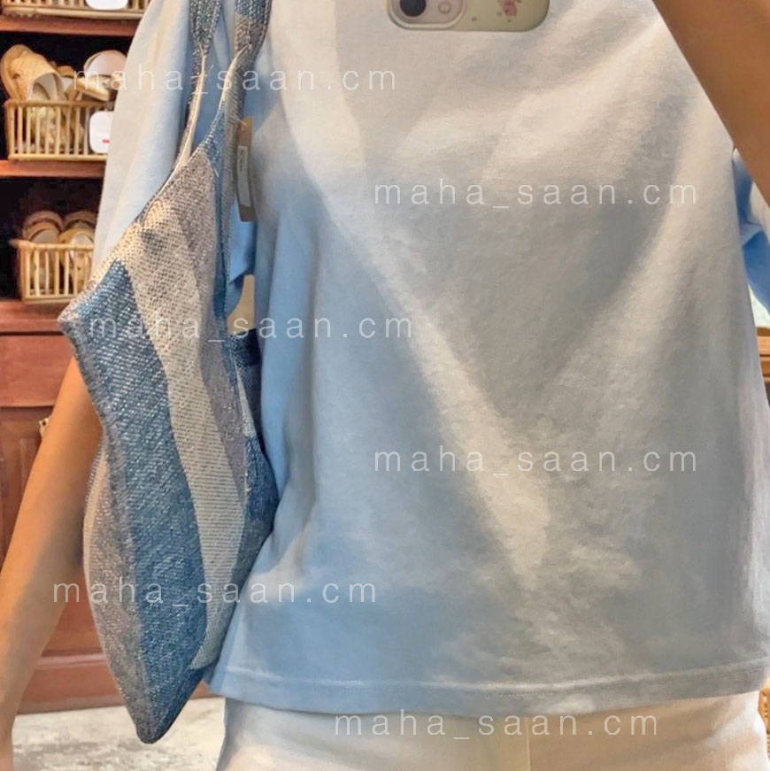 กระเป๋าผ้าสะพาย ทรง6เหลี่ยม คละสี 💮