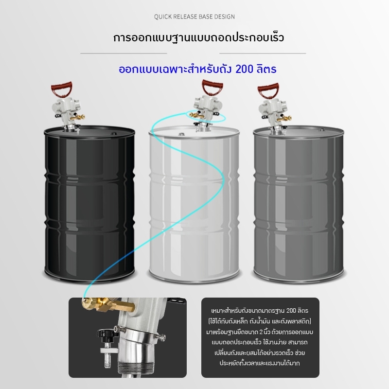 เครื่องปั่นลม ผสมอุตสาหกรรม สำหรับถังเหล็กถังพลาสติก200 ลิตร