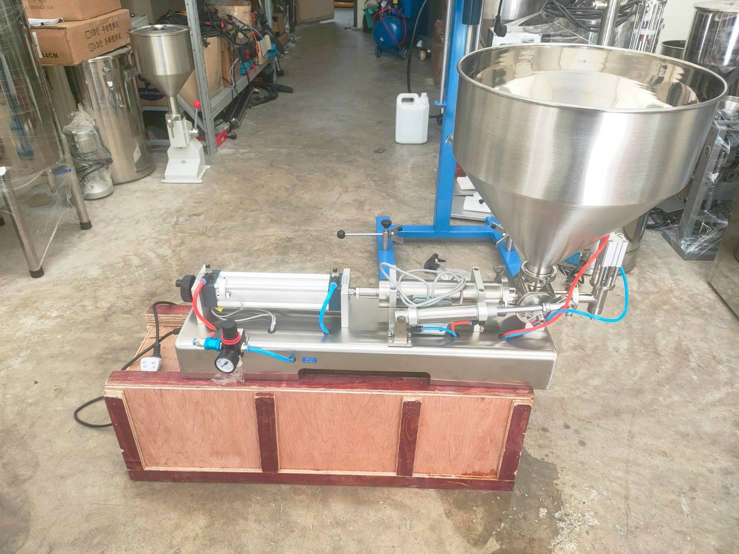 เครื่องบรรจุของเหลวแบบแนวนอน ครีม ซอสอาหาร ซอสมะเขือ G1WTD