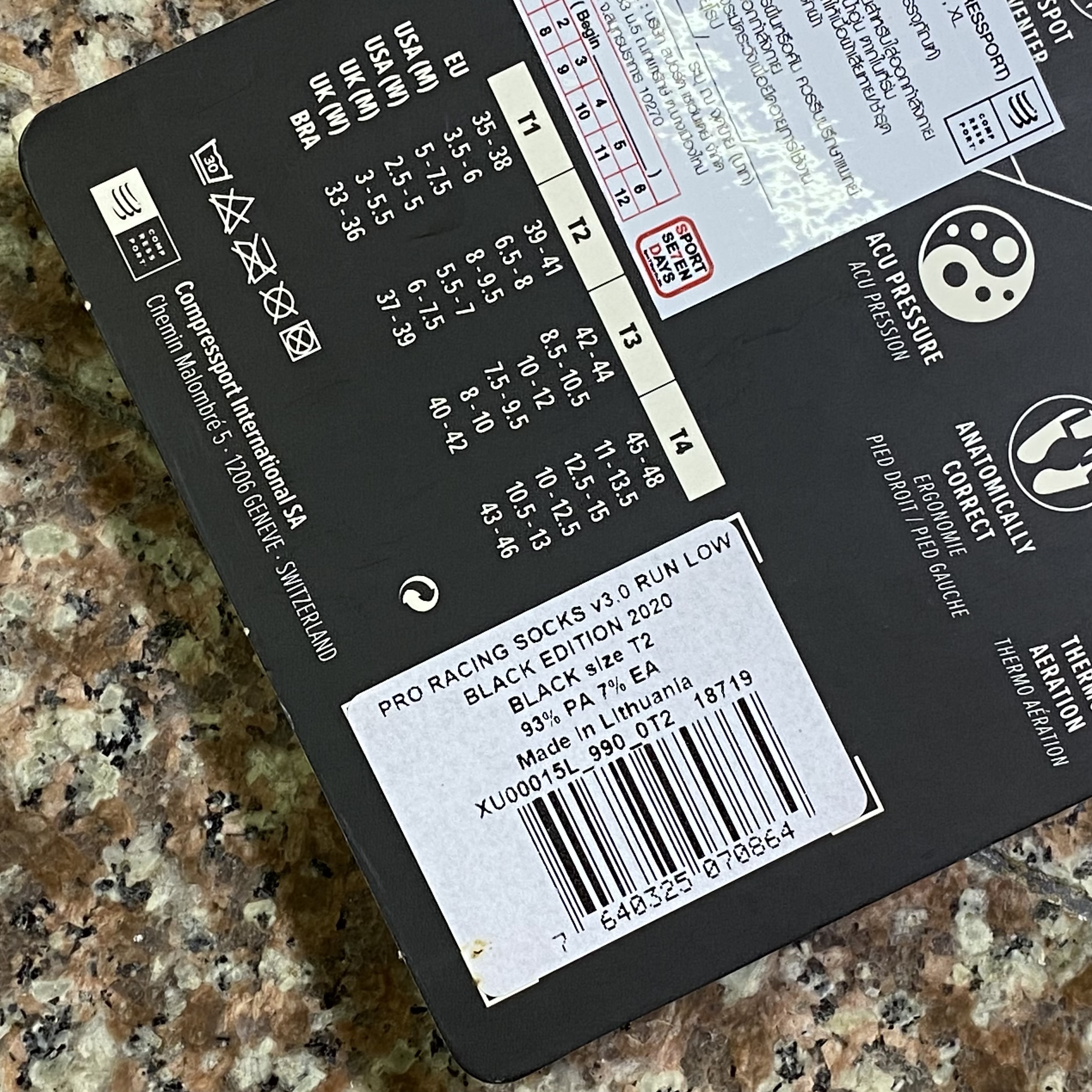 ถุงเท้าวิ่ง Compressport Pro Racing Socks V3 ‘LIMITED’ (T4)