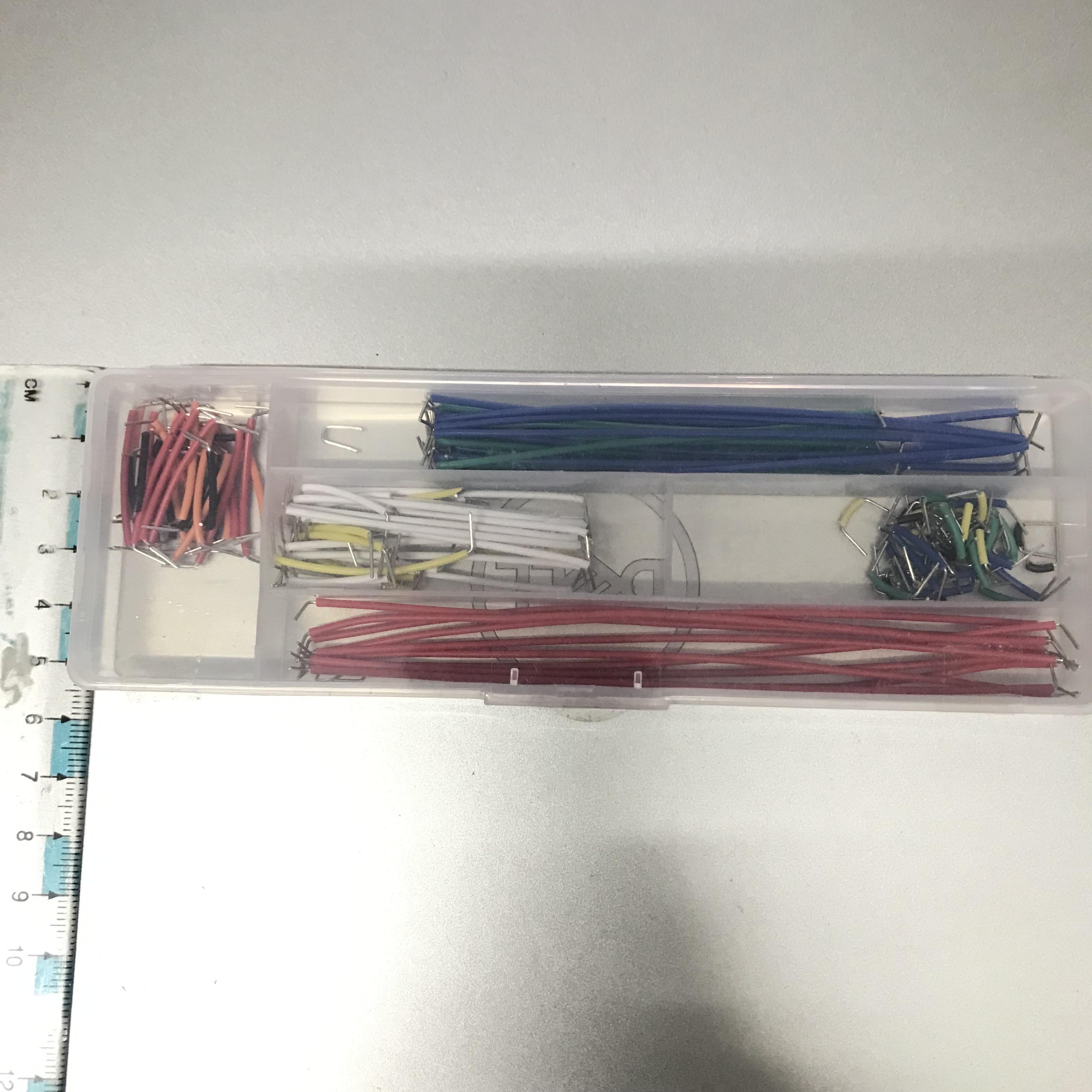 สายไฟต่อวงจรทดลองขนาดต่างๆจำนวน 140 ชิ้น พร้อมกล่องพลาสติก (140pcs Jumper Wire Kit with Box) 22 AWG
