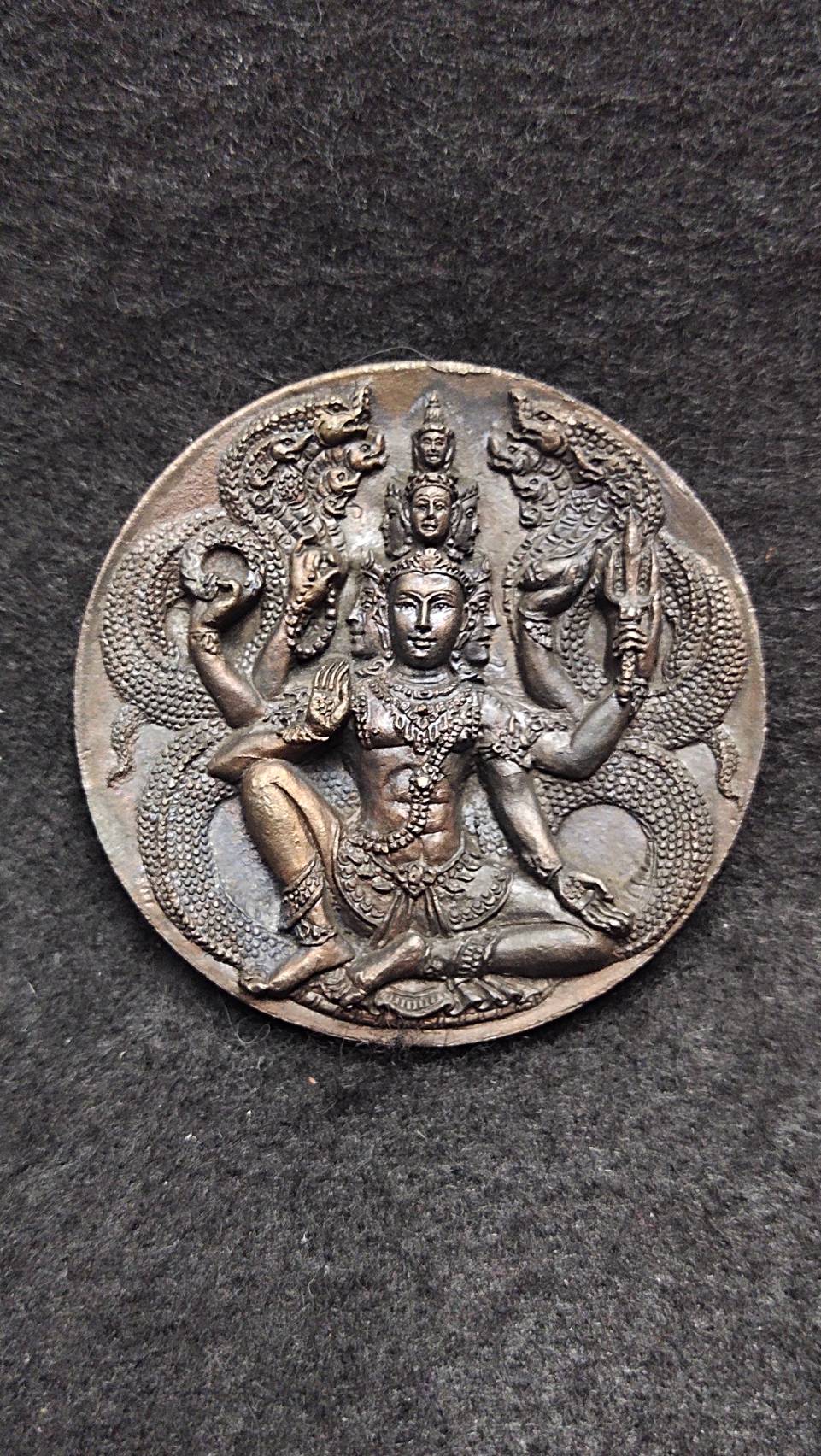จตุคามรามเทพ รุ่นเก้าหน้า มหาโชค มหาเศรษฐี วัดคงคาวง ( อ้ายเขียว ) อ.พรหมคีรี จ.นครศรีธรรมราช