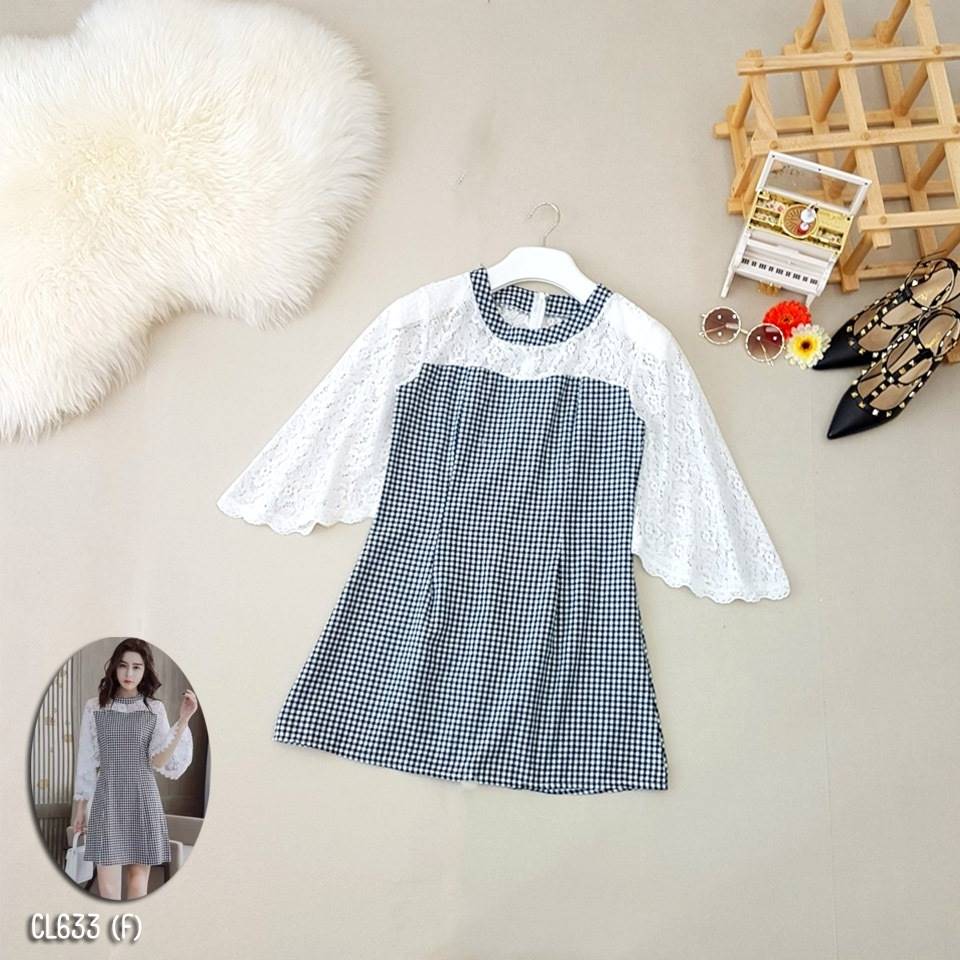 มินิเดรส ลายสก็อต