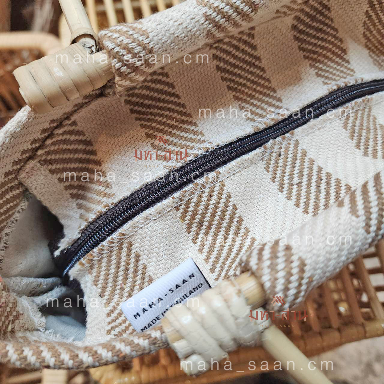 กระเป๋าผ้า หูหวาย คละแบบ สั่งผลิตติดแบรนด์ลูกค้าได้ 🎁