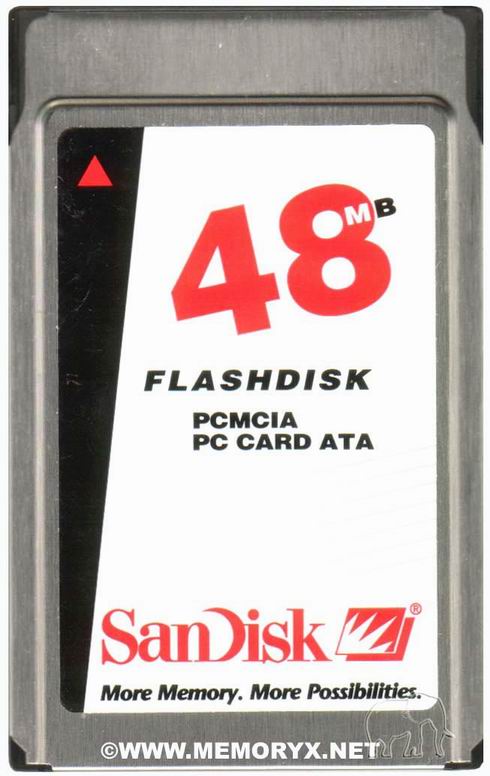 48MB SanDisk ATA PCMCIA Flash Memory