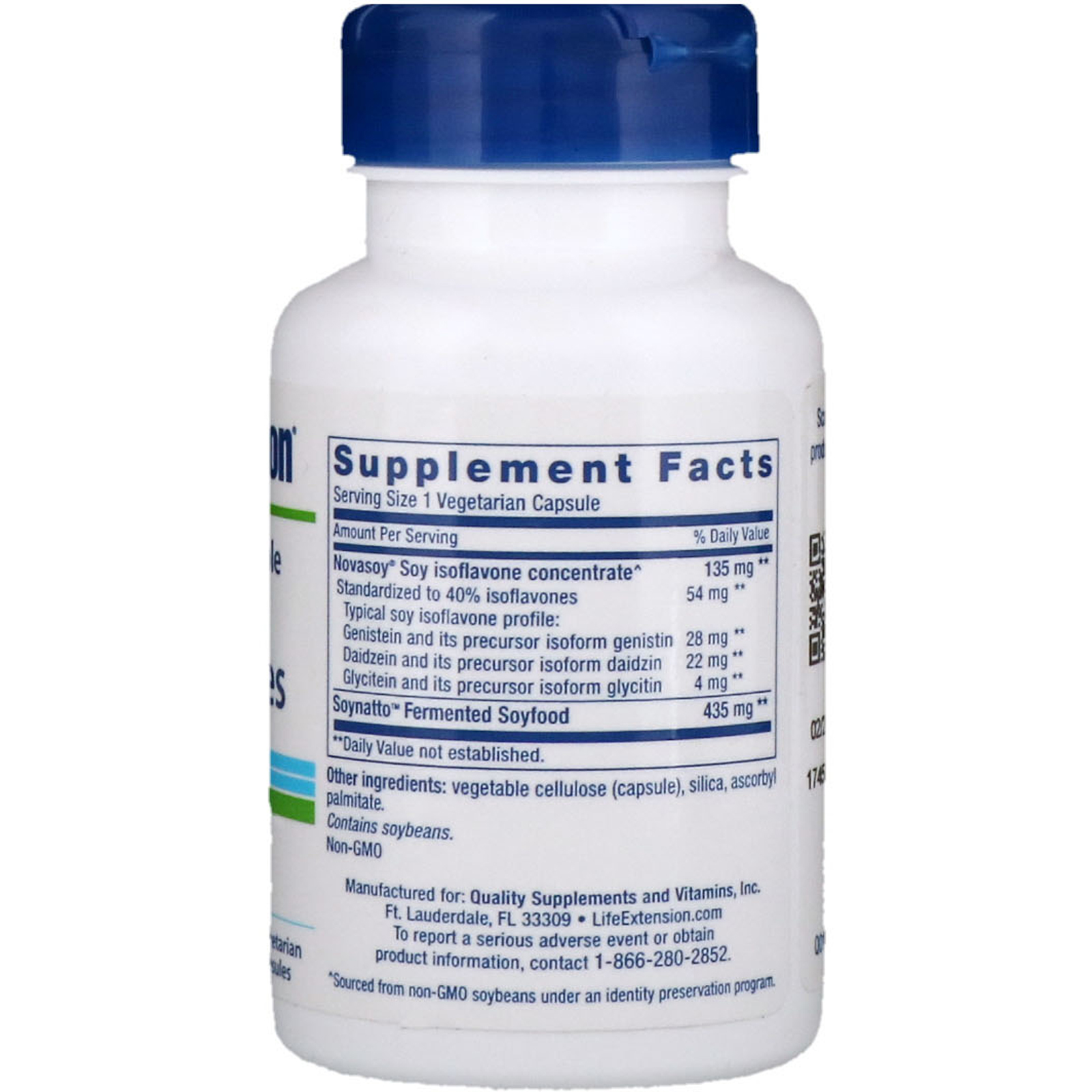 Life Extension, Soy Isoflavones, Super Absorbable, 60 Veggie Caps