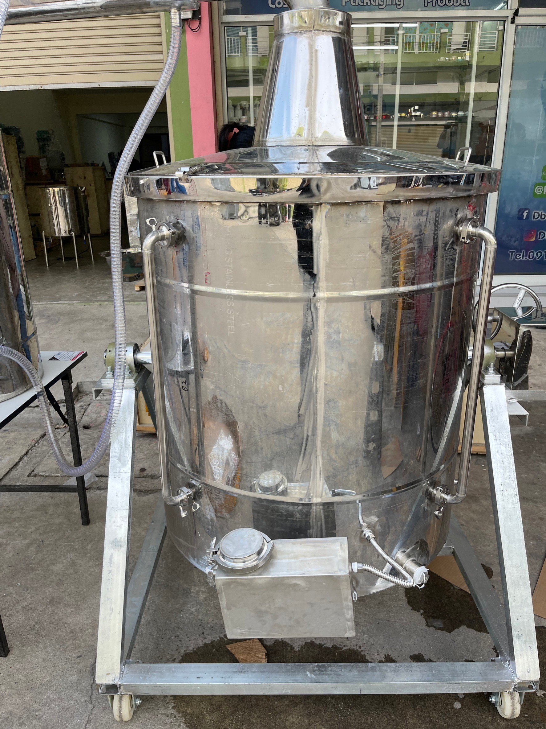 HNXS-01 หม้อกลั่นสแตนเลส 304 310/450/770/885 ลิตร