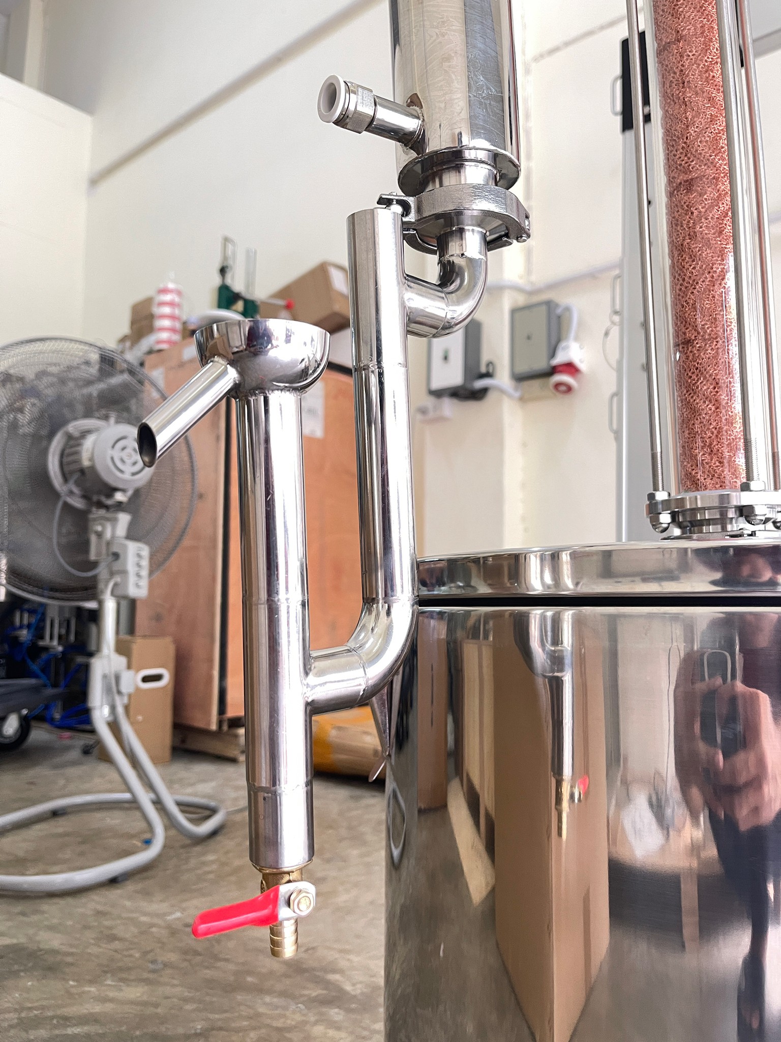 16593 yantai-06 เครื่องสกัด เครื่องกลั่นไฟฟ้า ทองแดง ขนาด 60 ลิตร