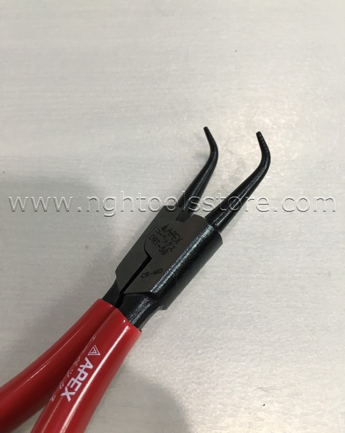 คีมถ่างแหวนปากงอ ขนาด 5" ยี่ห้อ APEX