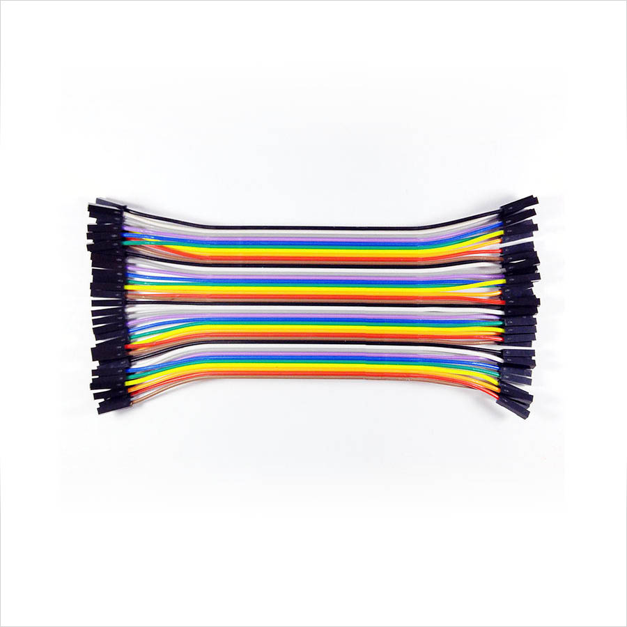 สายไฟต่อวงจรทดลอง IDC 40 เส้น แบบตัวเมียทั้ง 2 ด้าน ยาว 4 นิ้ว (Jumper wire)