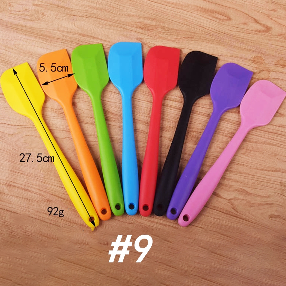 🌈ไม้พายซิลิโคนไร้รอยต่อ ชนิดทึบ ชุดไม้พายซิลิโคน พายยางซิลิโคน พายทำขนม