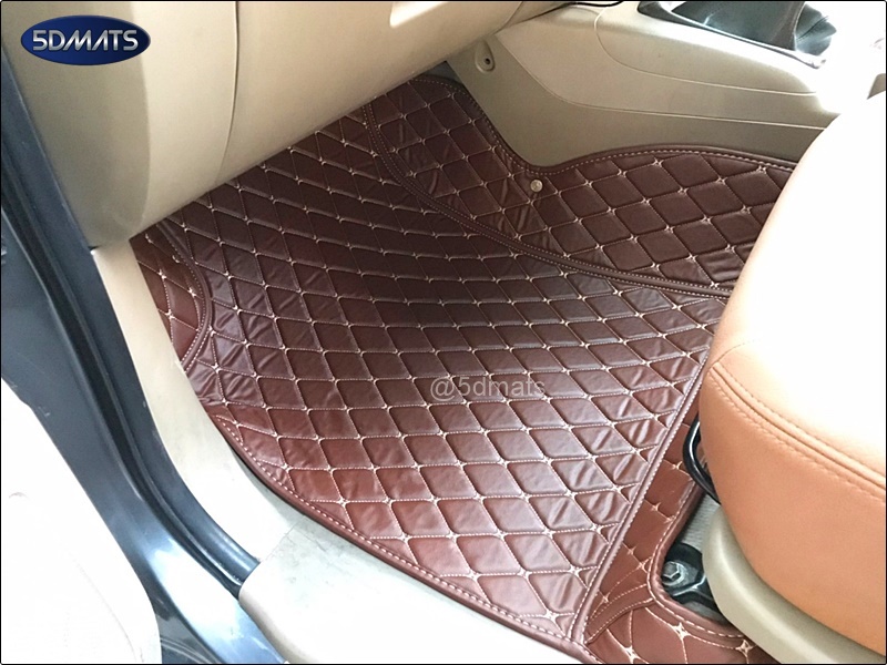 พรมปูพื้นรถยนต์6D TOYOTA VIGO 1D (ตอนเดียว) พรมหนัง6D QX สวยงาม เต็มคัน 2ชิ้น