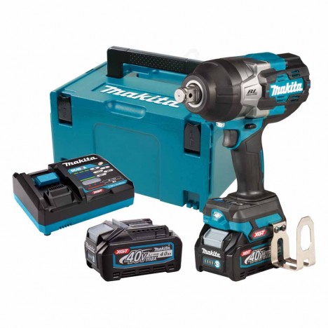 MAKITA MAKITA ชุดบล็อกไร้สาย บล็อกกระแทก 40 โวลต์ รุ่น TW001GM201 ขนาด 3/4 นิ้ว (19 มม.)