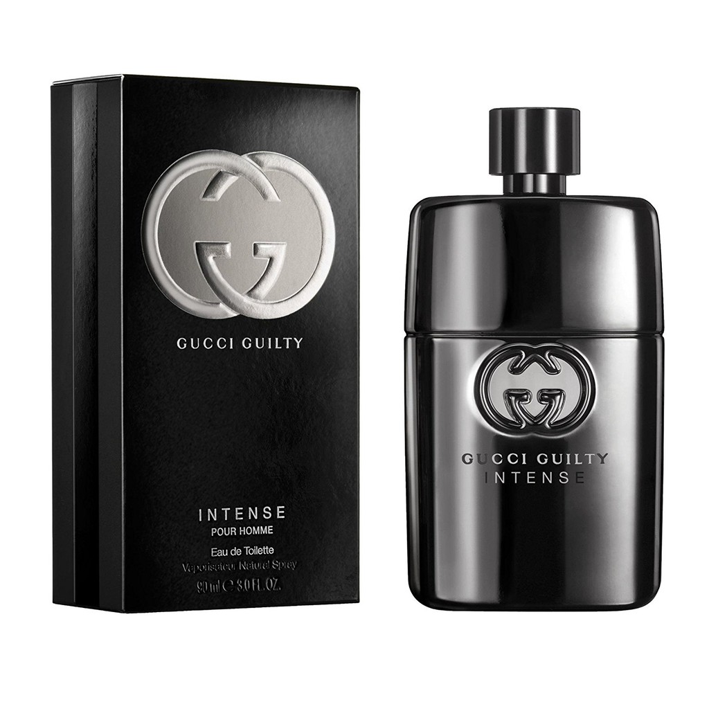 น้ำหอมแท้ GUCCI GUILTY INTENSE POUR HOMME FOR MEN EAU DE TOILETTE SPRAY 90 ML ของใหม่ กล่องซีล เหมือนกับห้าง