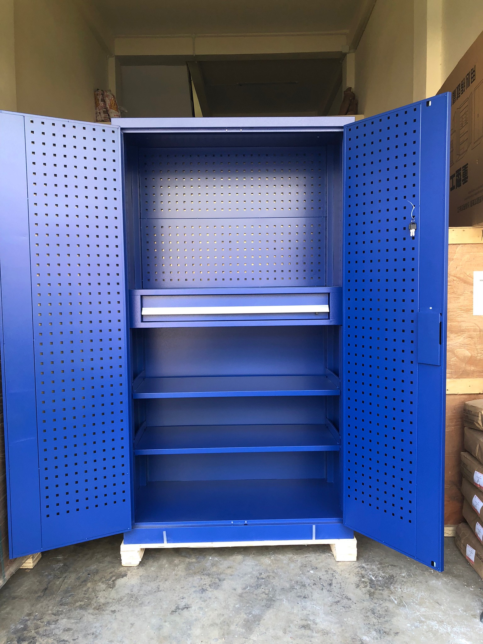 ตู้เก็บเครื่องมืออเนกประสงค์ บานประตูคู่ เก็บอะไหล่ เครื่องมือช่าง รุ่น SSM-01