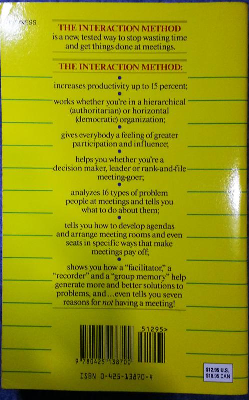 หนังสือ How to Make Meeting Work - Michael Doyle - David Straus
