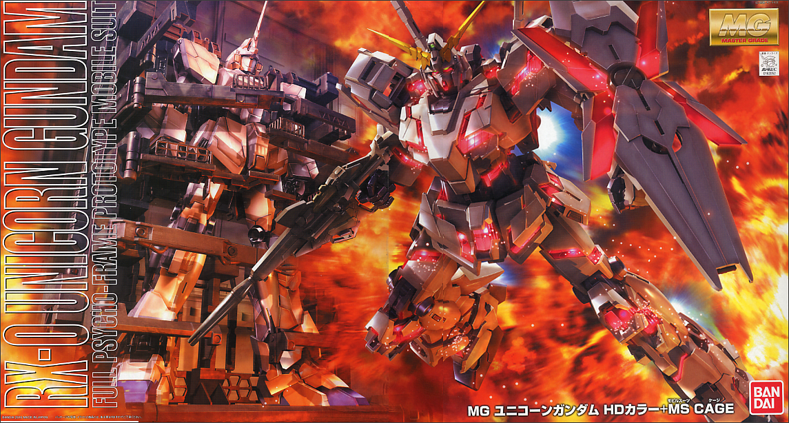 Unicorn Gundam HD Color +MS CAGE (MG)