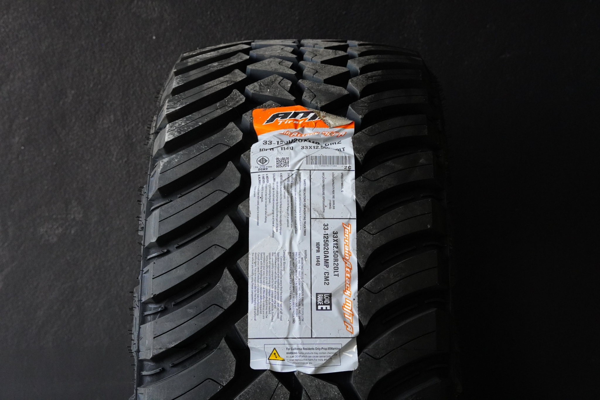 ยางใหม่ AMP MTA 33X12.5-20 ราคาถูกต้อง STEP9 เท่านั้น