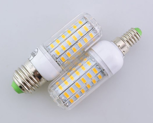 หลอดไฟ LED ทรงข้าวโพด 15 วัตต์ แสงเหลือง (Warmwhite) ขั้วเกลียว E27