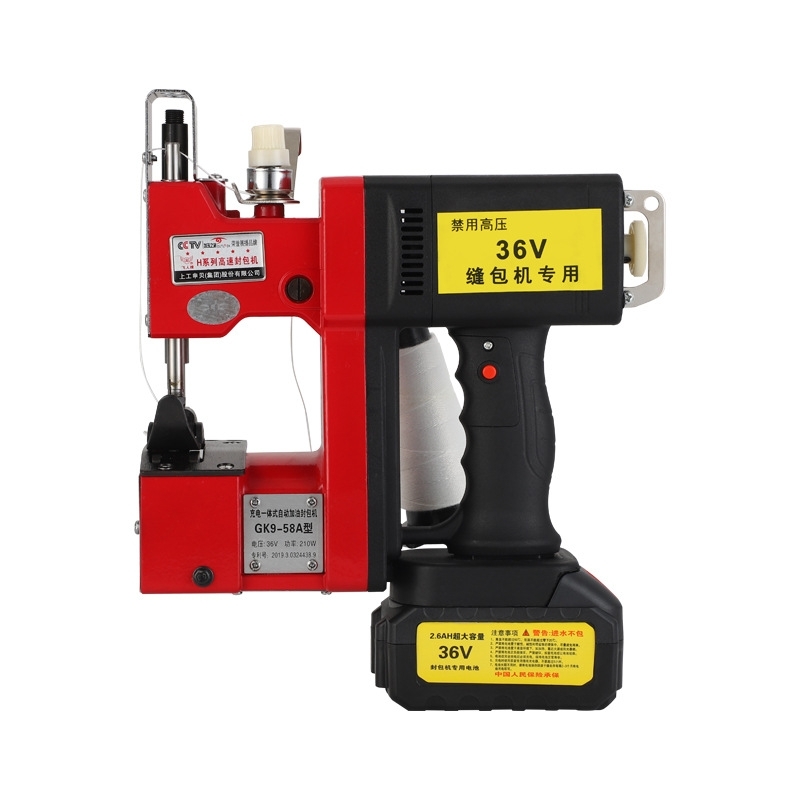 19866 เครื่องเย็บกระสอบแบบใช้แบตเตอรรี่สะดวก ไม่ต้องเสียบปลั๊ก GK9-730