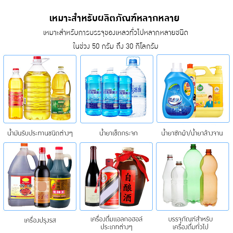 เครื่องบรรจุของเหลว CSY-L36 บรรจุได้มากสุดถึง36ลิตร/นาที 20935