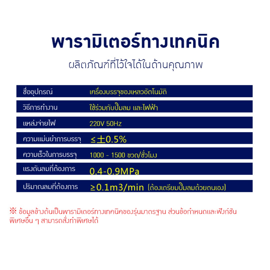 เครื่องบรรจุของเหลวอัตโนมัติแบบลูกสูบ GGB