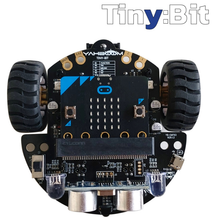 Tiny:bit +แผงmicrobit v2.0 ชุดหุ่นยนต์อัตโนมัติเพื่อการศึกษา