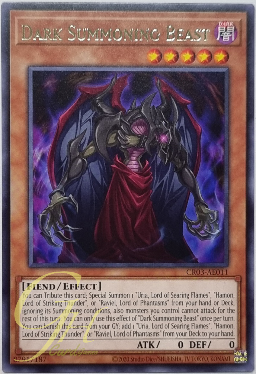 Yugioh [CR03-AE011] Dark Summoning Beast (Rare)