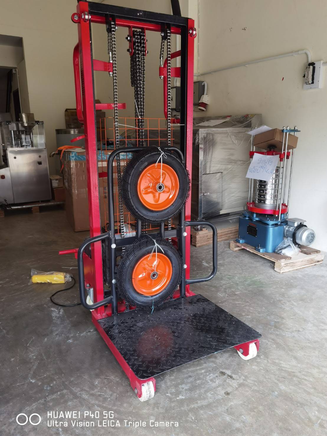 🌈รถเข็นยกของไฟฟ้า เข็นง่ายสะดวก ยกของได้สูงถึง 200 กิโลกรัม ปรับขึ้นลงด้วยระบบไฟฟ้า 1800w Electric Stacker DD1