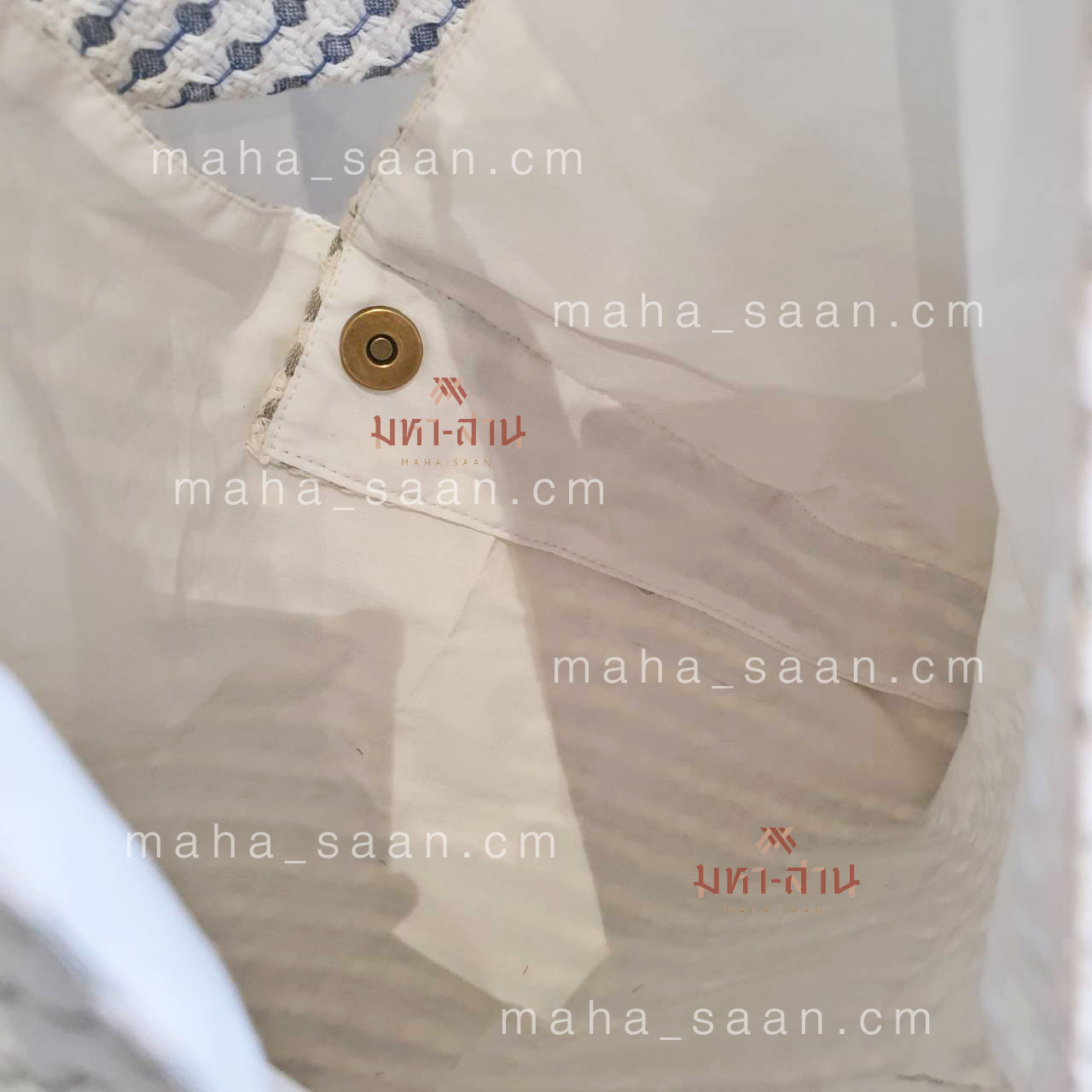 กระเป๋าผ้าฝ้าย สะพายไหล่ คละลาย สายปรับได้🦋