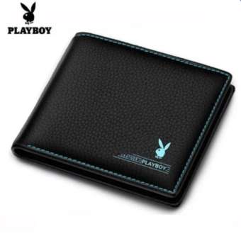 PLAYBOY กระเป๋าสตางค์หนังคุณภาพ (สีดำ)