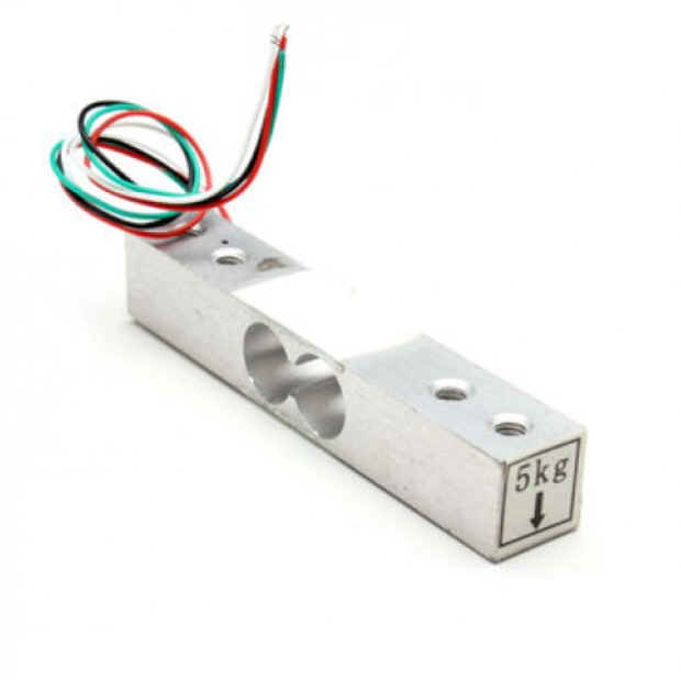 เซนเซอร์วัดน้ำหนัก Load Cell ขนาดต่าง ๆ มี 4 ขนาด คือ วัดได้สูงสุด 1KG, 5KG, 10KG, 20KG. (Load Cell Weight Sensor)