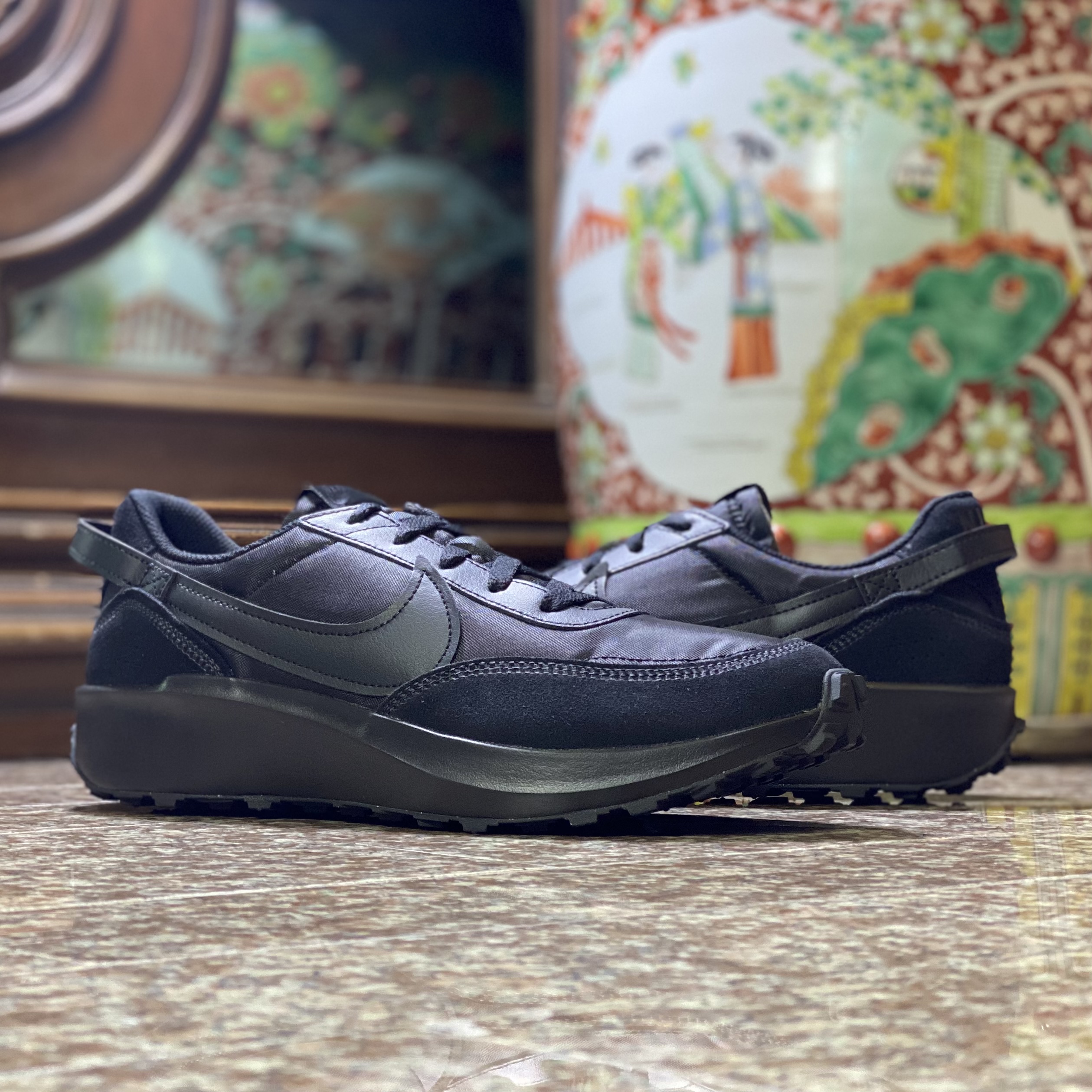 รองเท้า Nike Waffle Debut ‘TripleBlack’ (M8/9.5/10US)