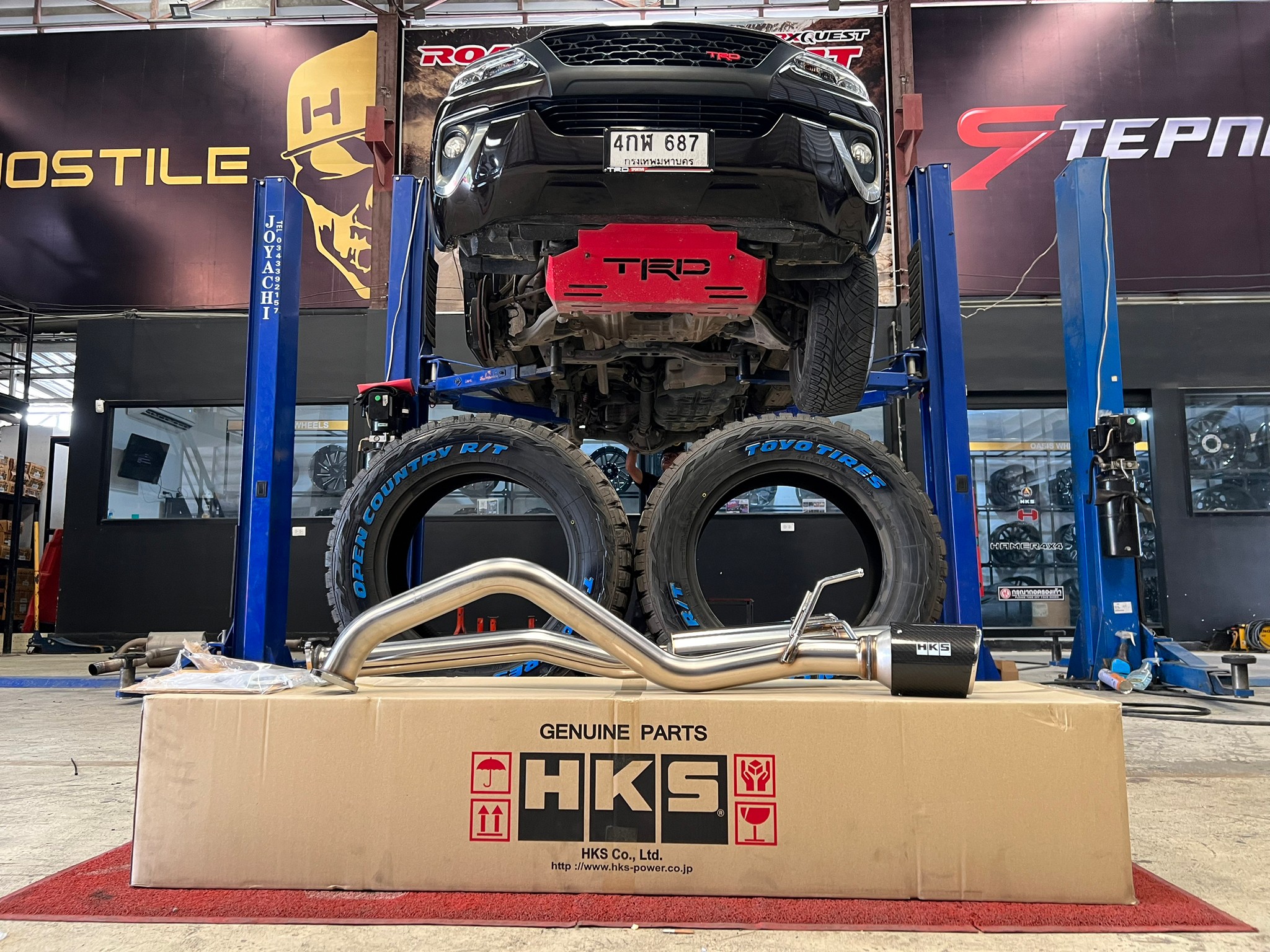 ท่อ HKS ใส่ fortuner ท่อไอเสียของแท้มารตฐานระดับโลก HKS